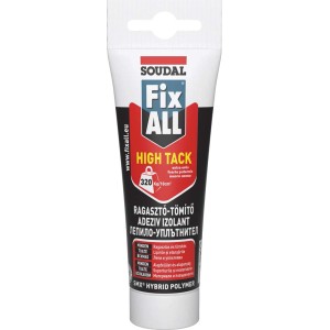 Soudal Fix ALL High Tack, szilikon és akril tömítőanyag patronban.