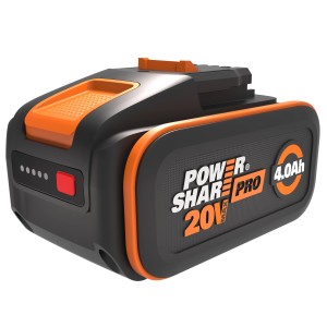 Worx WA3644 Power Share 4 Ah akkumulátor elektromos szerszámokhoz, akkumulátor töltöttségjelzővel.