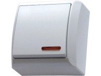 Mentavill kapcsoló Mini 101j egypólusú jelzőfényes