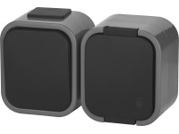 Kombinált aljzat és kapcsoló fekete-szürke