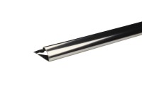 Arcansas negyedkör záróidom polírozott nemesacél 0,8 cm x 2,7 cm x 100 cm