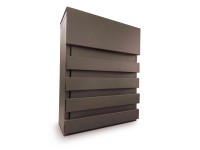 Design postaláda barna 338 mm x 266 mm x 100 mm