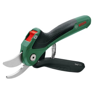 Bosch EasyPrune akkus kerti olló, fű-/cserjevágó olló Power Assist funkcióval a pontos vágásokhoz.