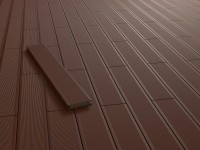 Kovalex WPC teraszpadló tömör profilú barna 2,6 cm x 14,5 cm