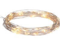 LED drótfényfüzér 40 db melegfehér LED 4 m