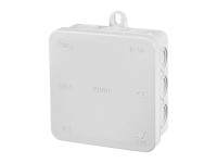 Falon kívüli elosztódoboz 85 mm x 85 mm szürke IP54 Falon kívüli elosztódoboz 85 mm x 85 mm szürke IP54