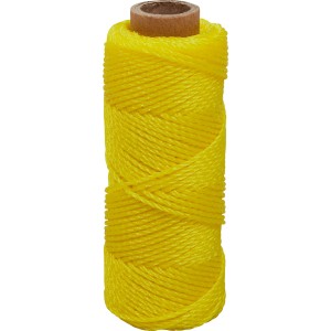 Sárga LUX Classic zsinór, 40 m-es nylon tekercs falazáshoz és csempézéshez.