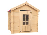 Timbela fa játszóház M570R-1 padló nélkül piros színű tetővel Timbela fa játszóház M570R-1 padló nélkül piros színű tetővel