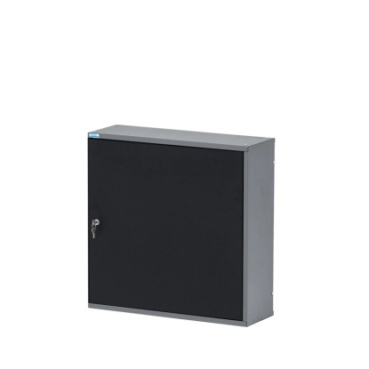 Küpper faliszekrény egyajtós 6 rekesszel 60 x 60 x 20 cm fekete-világosszürke