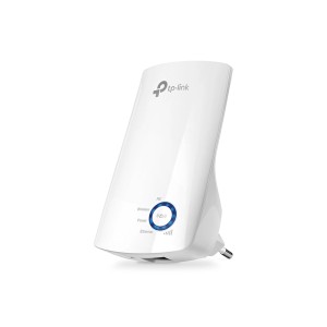 Fehér t.b.t. WiFi jelerősítő a jobb vételhez az okosotthonban.