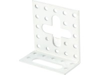 Állítható szegletvas fehér porszórt 30 mm x 60 mm x 60 mm