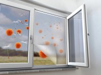 OBI pollenvédő háló ablakra 110 cm x 130 cm antracit