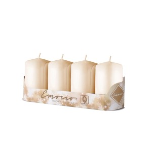 Emocio adventi hengergyertya 4 db 40 mm x 80 mm krémszín