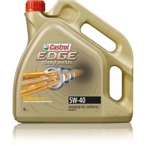 Castrol Edge Turbo Diesel 5W-40 motorolaj, 4 literes kiszerelés.