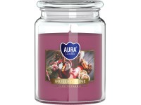 Illatgyertya üvegben fedéllel forralt bor 14 cm x 9,8 cm