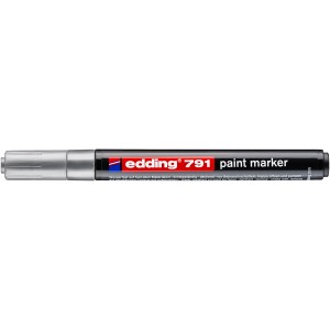 Edding 791 festékmarker, ezüst filctoll fedő jelölésekhez.