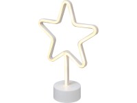 LED-es neonfényű csillag melegfehér 30 cm LED-es neonfényű csillag melegfehér 30 cm