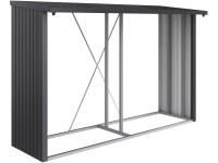 Biohort Woodstock 300 kandallófatartó polc sötétszürke-metál 199 x 286 x 70 cm Biohort Woodstock 300 kandallófatartó polc sötétszürke-metál 199 x 286 x 70 cm