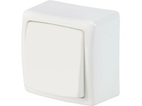 Ki-/váltókapcsoló falon kívüli krémfehér Ki-/váltókapcsoló falon kívüli krémfehér