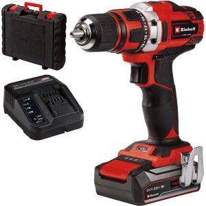 Einhell TE-CD 18/40-1 Li akkus fúró-csavarozó akkumulátorral, töltővel és kofferrel.