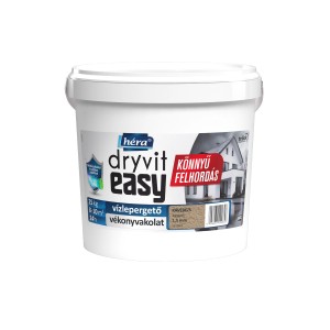 Vödör Dryvit Easy Vakolat, egy vékony, víztaszító vakolat kültéri használatra.