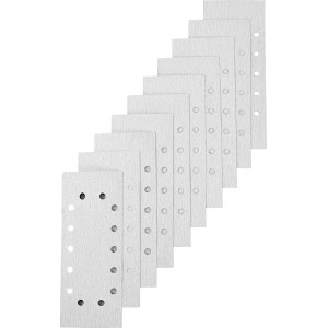 LUX Comfort csiszolópapír K60, 10 db-os készlet, 115x280mm, lyukasztott rezgőcsiszolókhoz.