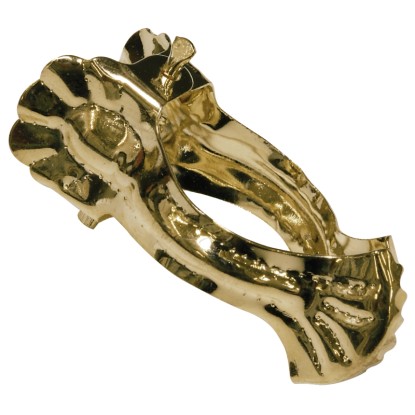 Gardinia függönyösszekötő csipesz, sárgaréz