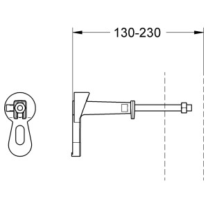 Grohe Rapid SL fali konzol WC szárazépítési elemekhez, fokozatmentesen állítható mélység.