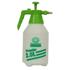 2.0L nyomáspermetező zöld fogantyúval és fúvókával kerthez és növényápoláshoz.