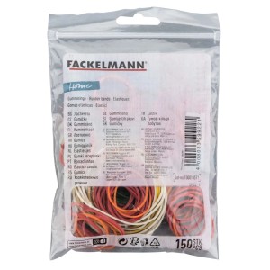 Fackelmann Gumigyűrűk, 150 darab, színes mix, különböző méretekben.