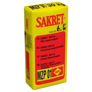 SAKRET MZP-01 cement gépi vakolat sárga 30 kg-os zsákban.