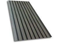 Akusztikus dekorativ panel black fekete ujrahasznosított filc hátlapon 600 mm Akusztikus dekorativ panel black fekete ujrahasznosított filc hátlapon 600 mm