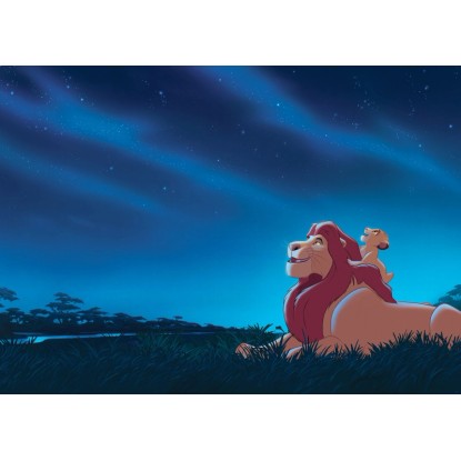 Komar nemszőtt fotótapéta Disney The Lion King Stargazing kék