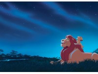 Komar nemszőtt fotótapéta Disney The Lion King Stargazing kék