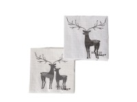 Boltze Wilbur szalvéta 20 db fekete-fehér