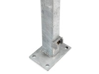 Floraworld kerítésoszlop ráhegesztett talplemezzel horganyzott 69 cm