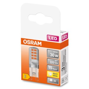 Osram LED Pin G9 lámpa, 2,8W, meleg fehér eredeti csomagolásban.