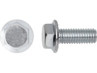SW10 Hatlapfejű karimás csavar fehér horganyzott M6 x 20 mm 8 db