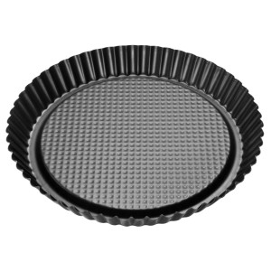 Zenker gyümölcstorta forma, 30 cm, fekete metál, acélból, tapadásmentes bevonattal.