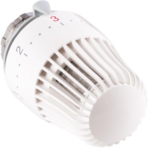 Termosztatikus szelep egyenes kivitelben, 18,6 mm (1/2), érzékelővel és jól olvasható skálával.