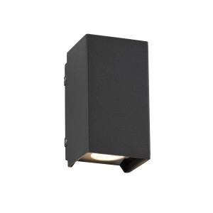 Antracit Paul Neuhaus LED Block kültéri fali lámpa, 13x7x6,2 cm.