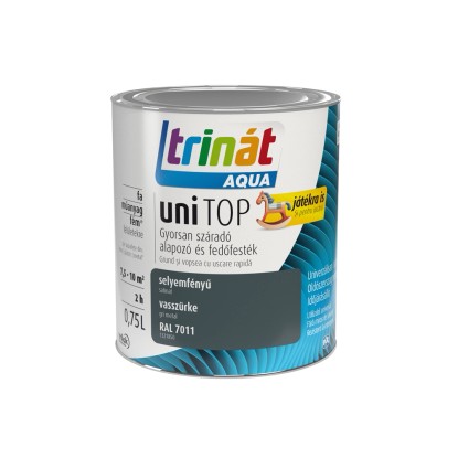 Trinát Aqua Unitop zománcfesték vasszürke 0,75 l