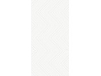White Mat Chevron matt rektifikált kerámia fali dekorcsempe 30 cm x 60 cm
