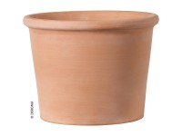 Deroma Zylinder Bordato virágcserép 23 cm fehér árnyalattal