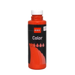 OBI Color színezőfesték, piros színpigmentek flakonban.