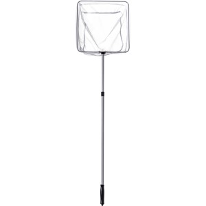 Heissner Profi tavi merítőháló teleszkópos nyéllel, 45 cm-es háló a tó tisztításához.