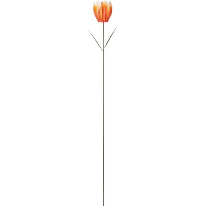 Tulipán leszúrható kerti dekoráció vas pink 70 cm x Ø 5,5 cm