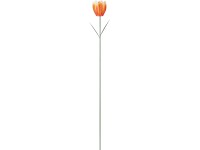 Tulipán leszúrható kerti dekoráció vas pink 70 cm x   5,5 cm
