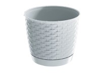 Prosperplast Ratolla Round virágcserép 14,5 cm fehér
