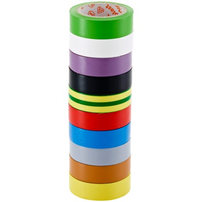 LUX-TOOLS szigetelőszalag-készlet 10 db 3,3 m x 12 mm